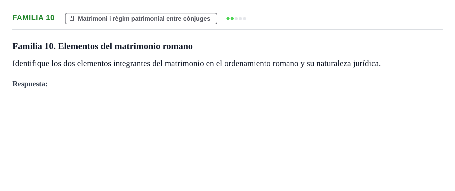 Enunciado: Familia 10