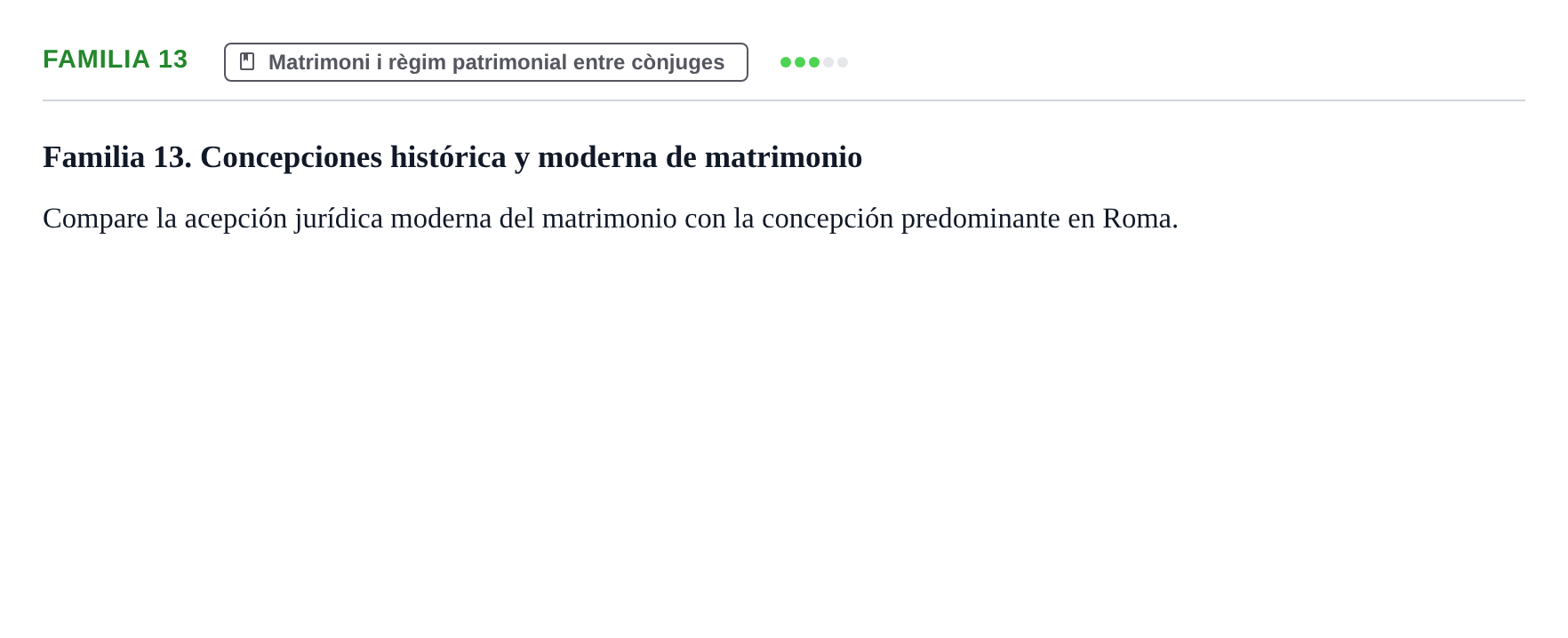 Enunciado: Familia 13