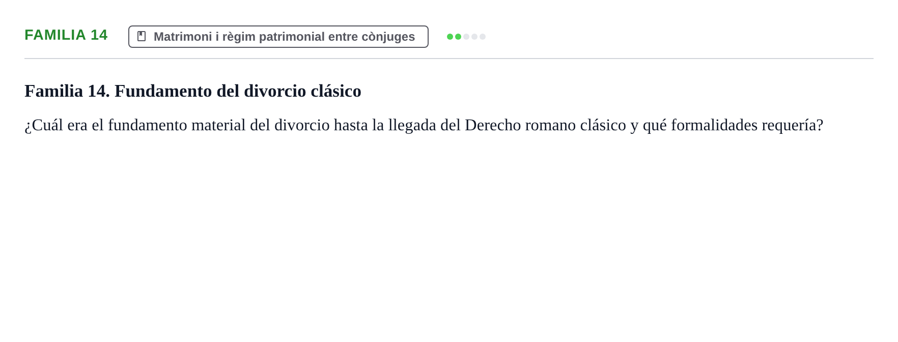 Enunciado: Familia 14