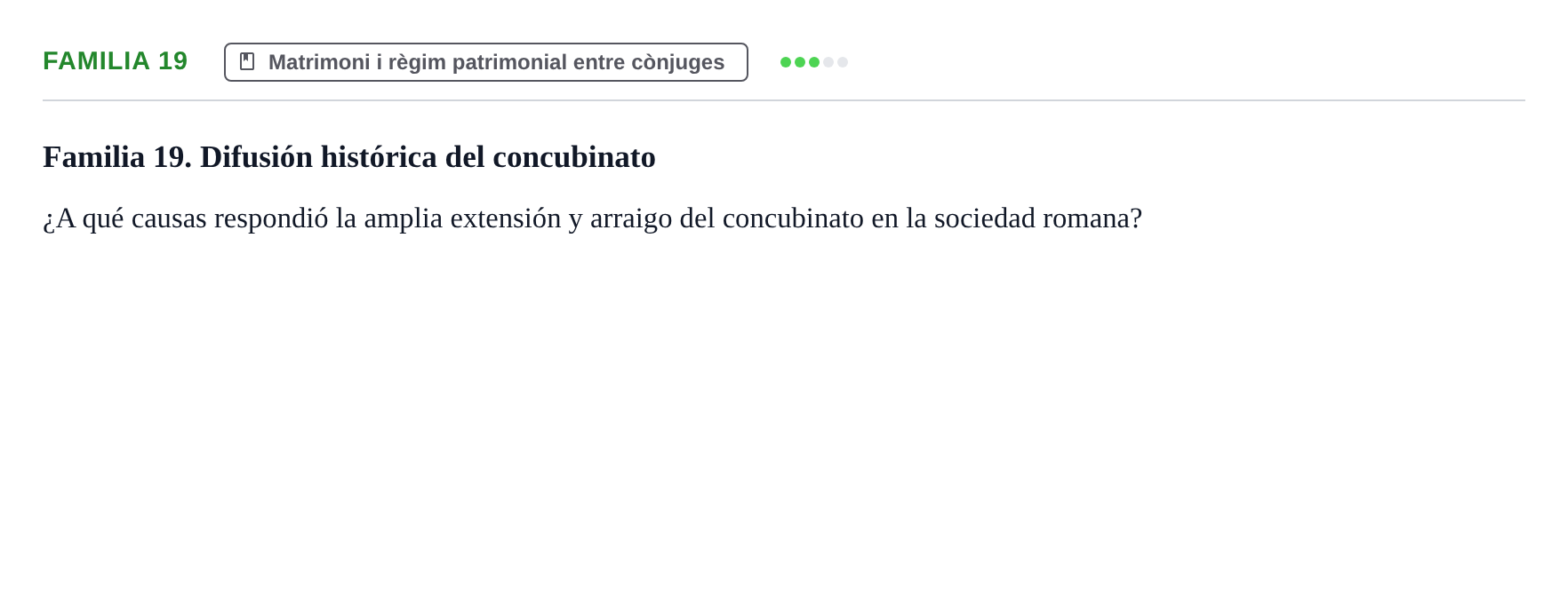 Enunciado: Familia 19
