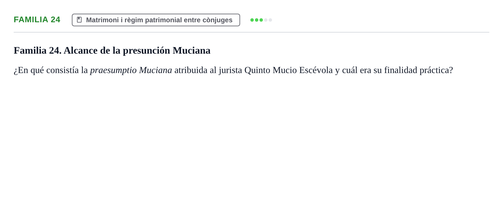 Enunciado: Familia 24