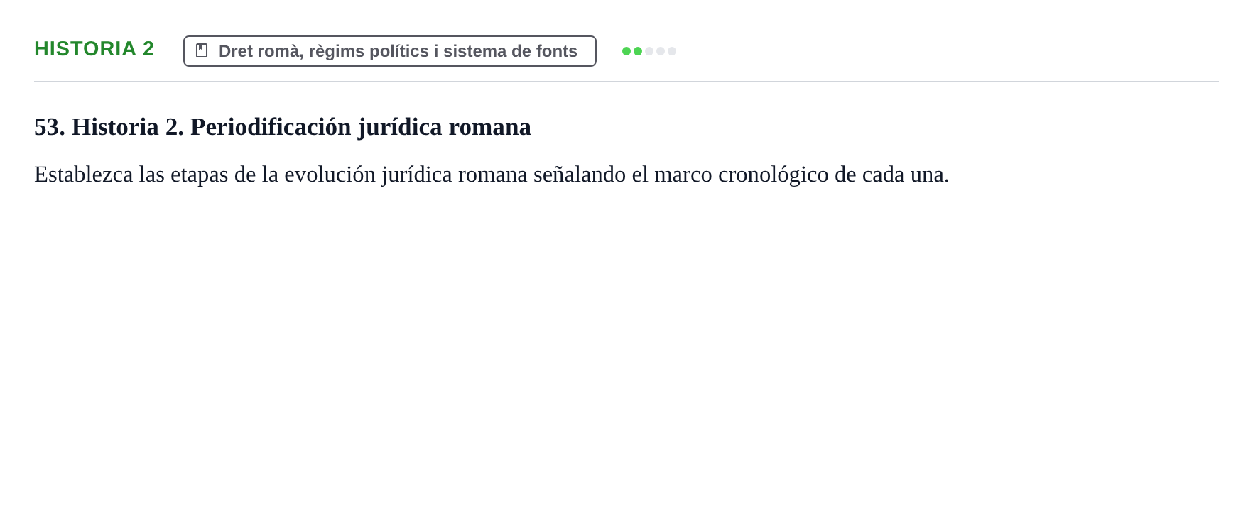 Enunciado: Historia 2