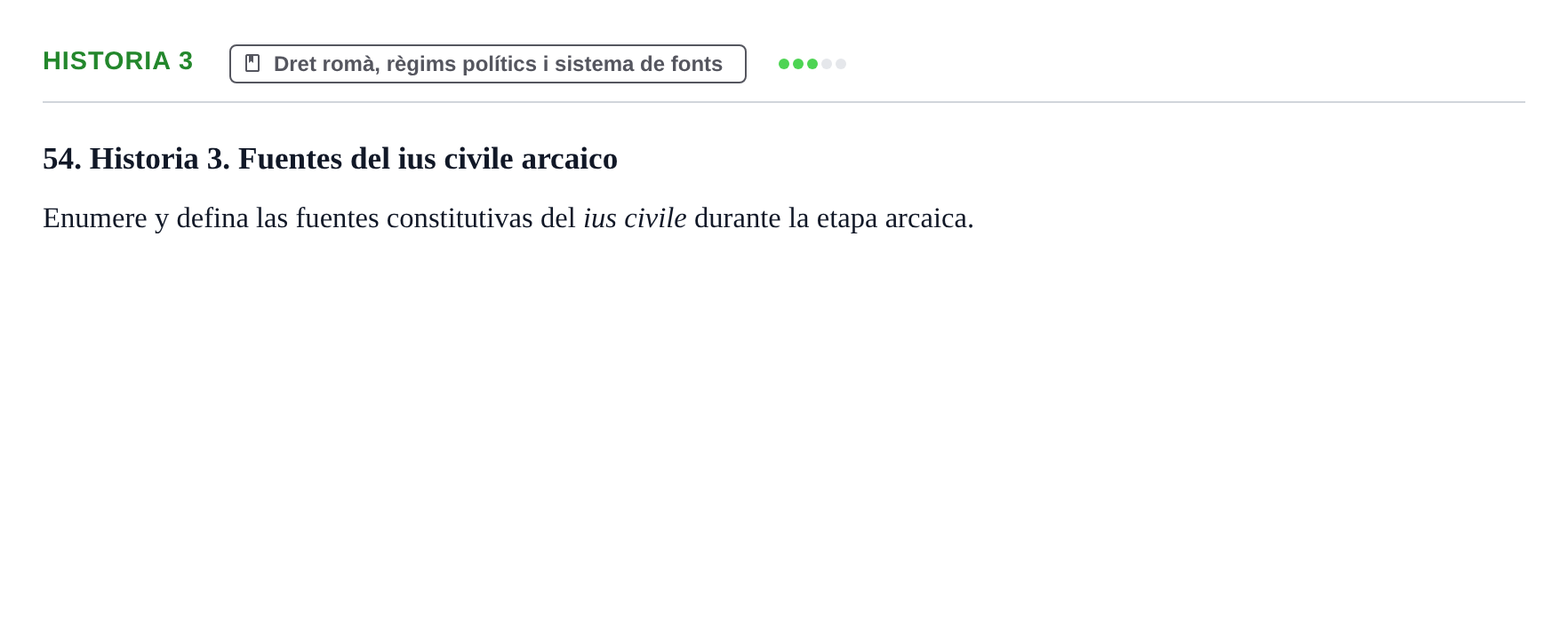 Enunciado: Historia 3
