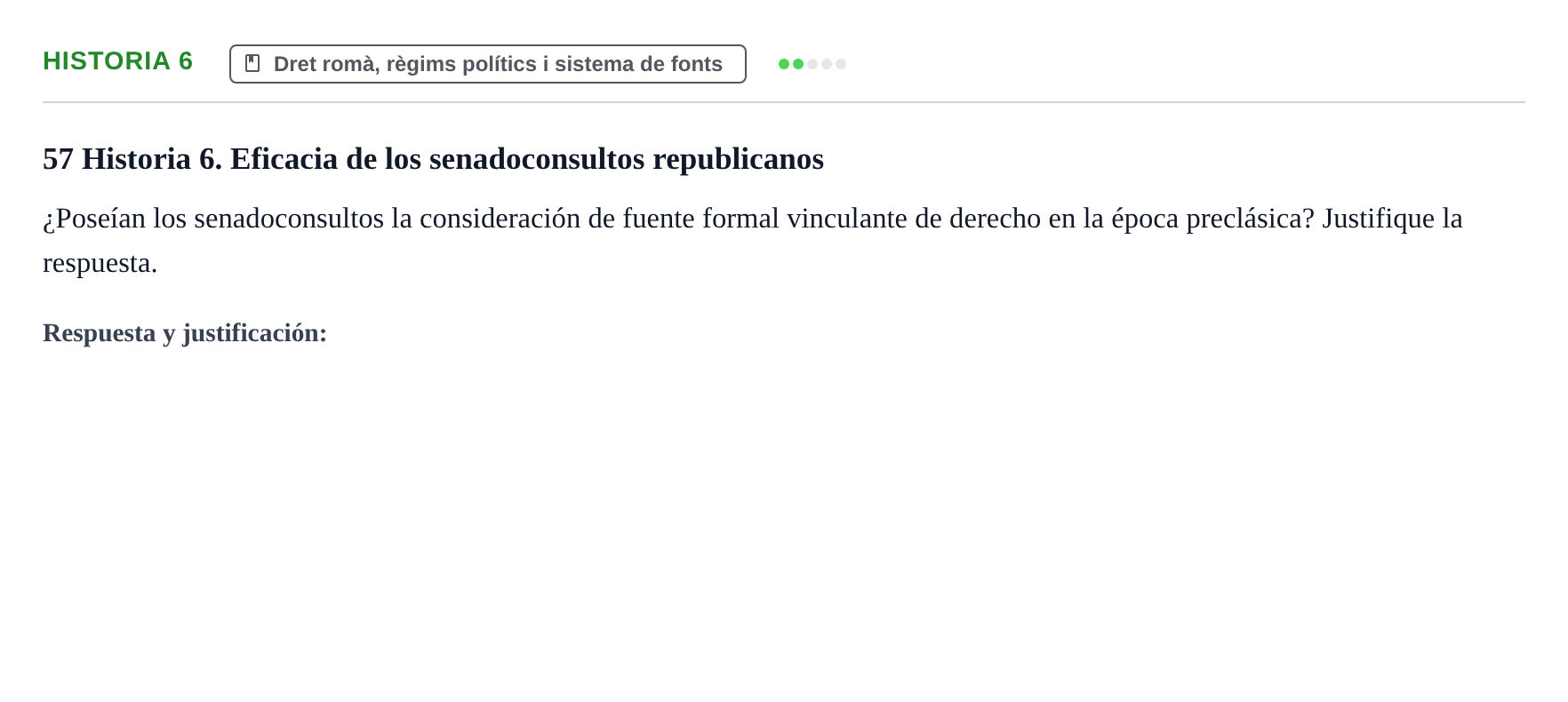 Enunciado: Historia 6
