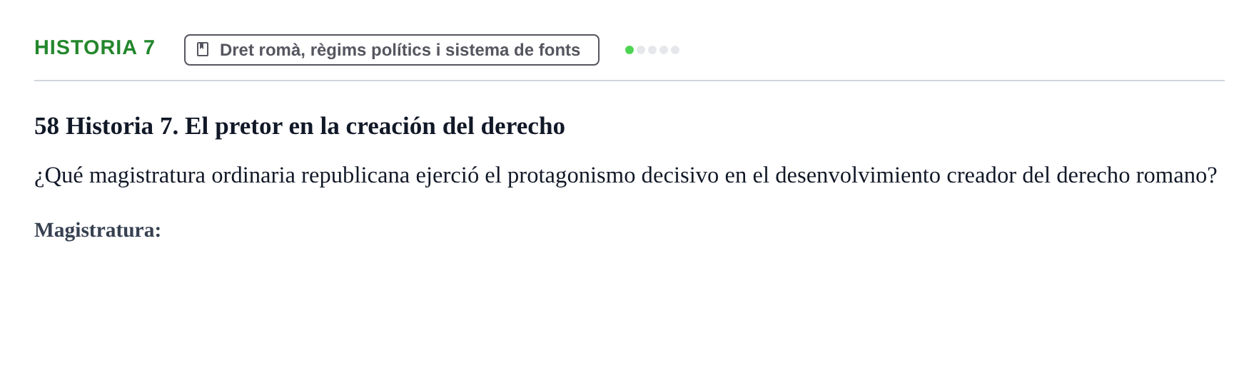 Enunciado: Historia 7