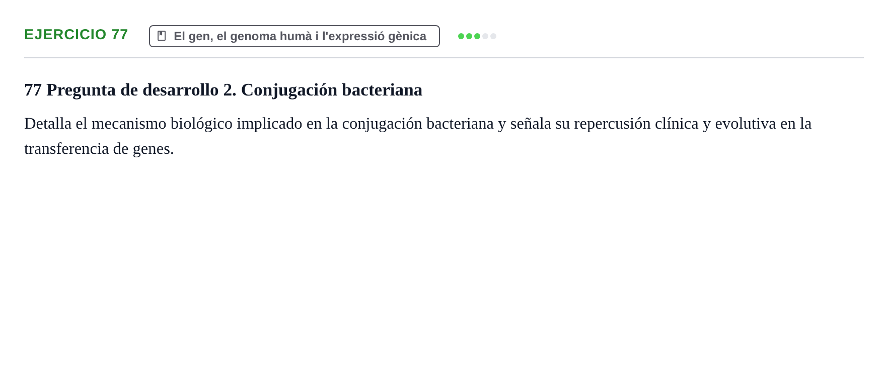 Enunciado: 77