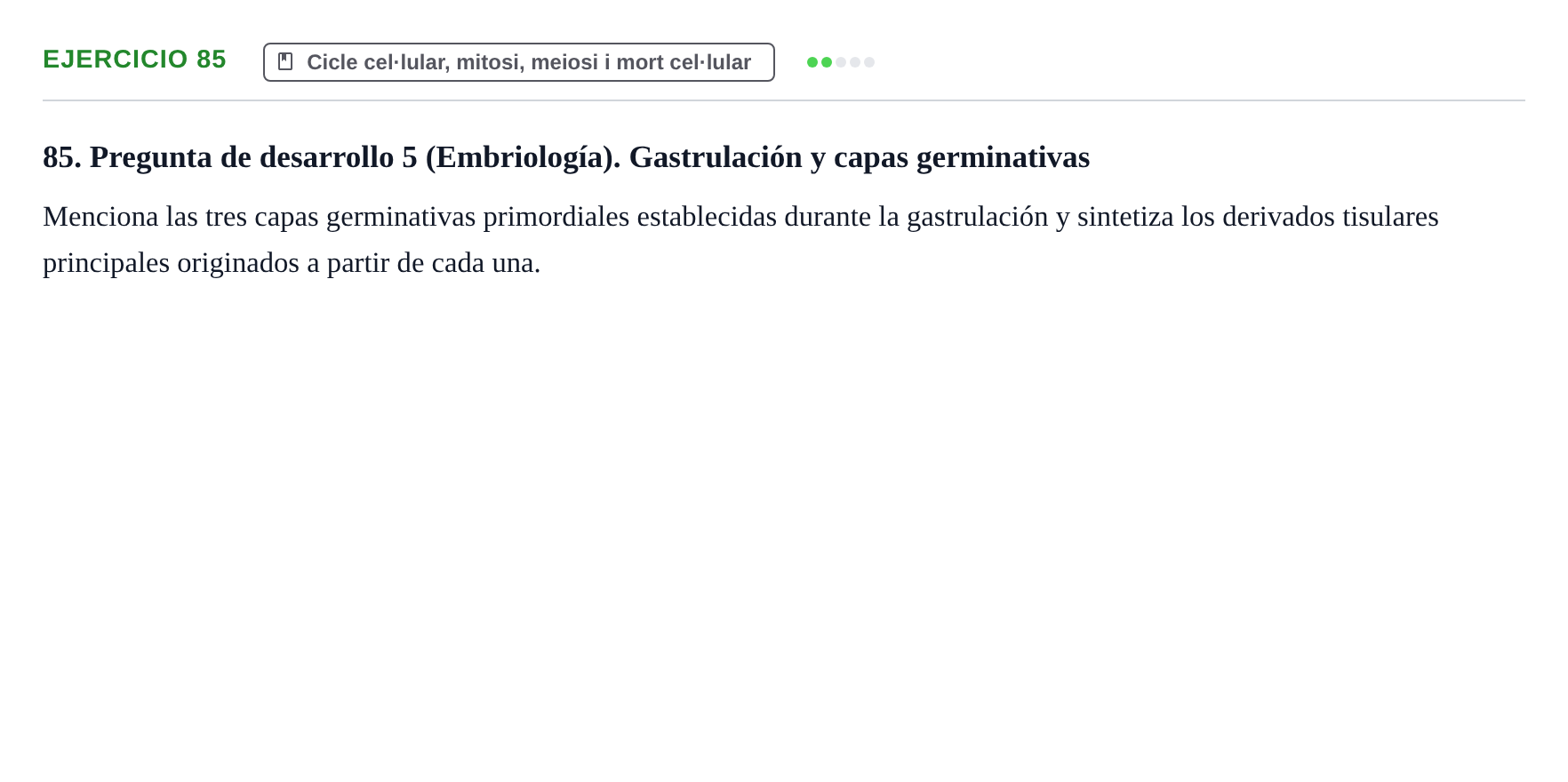 Enunciado: 85