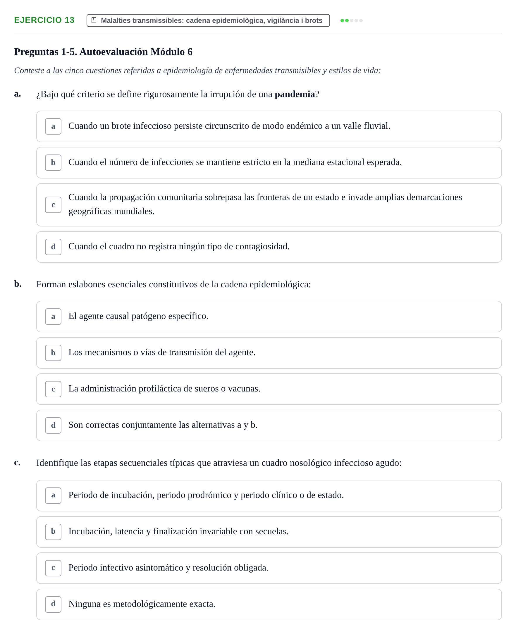 Enunciado: 13 - Malalties transmissibles: cadena epidemiològ…