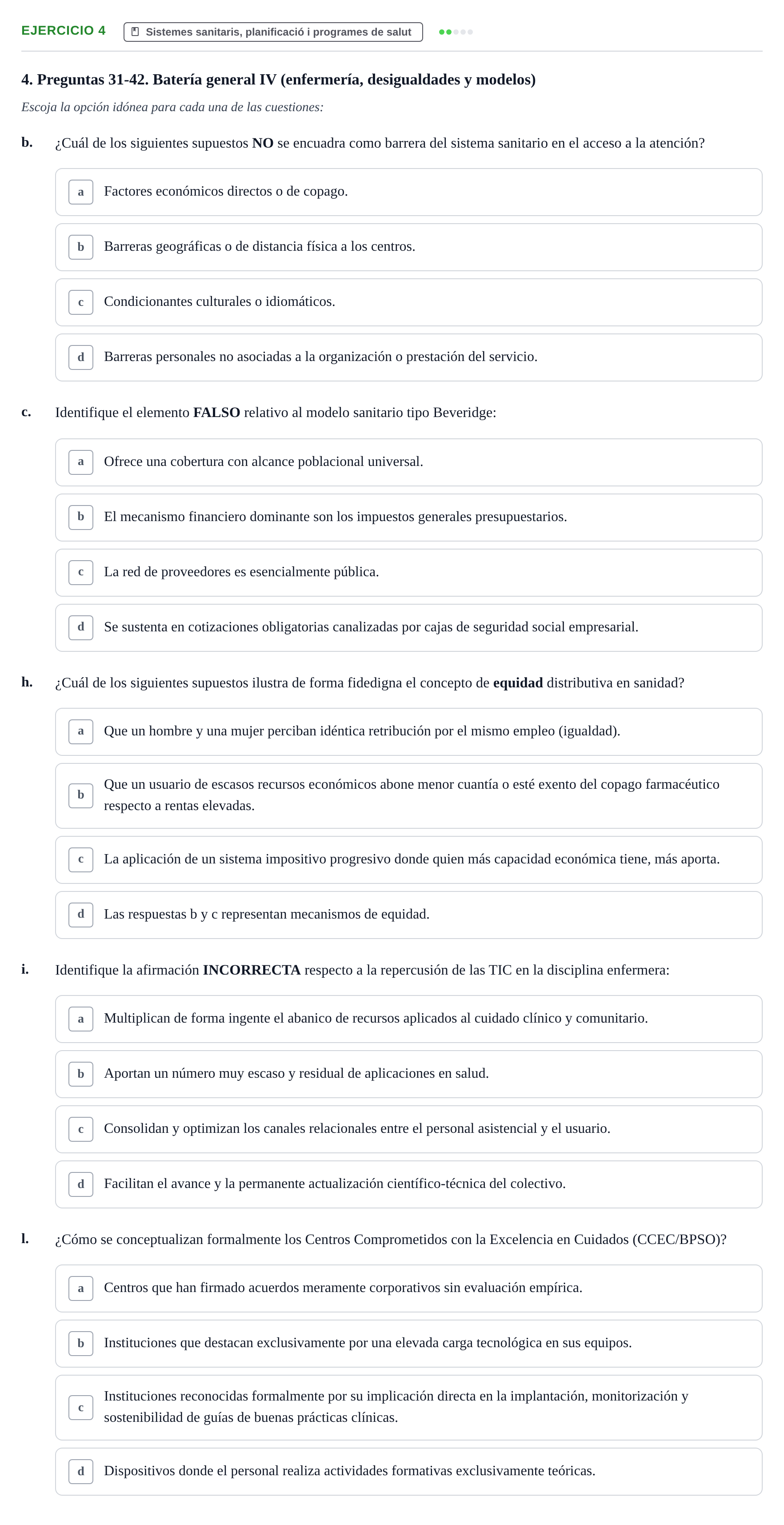 Enunciado: 4 - Sistemes sanitaris, planificació i programes…