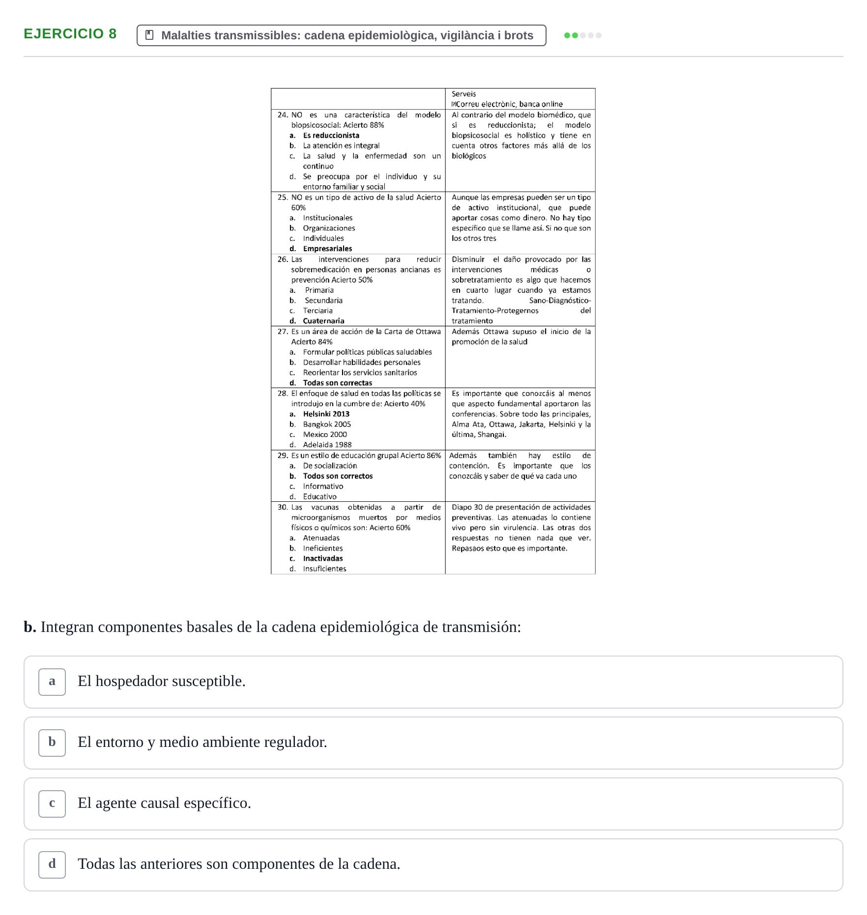 Enunciado: 8 - Malalties transmissibles: cadena epidemiològi…