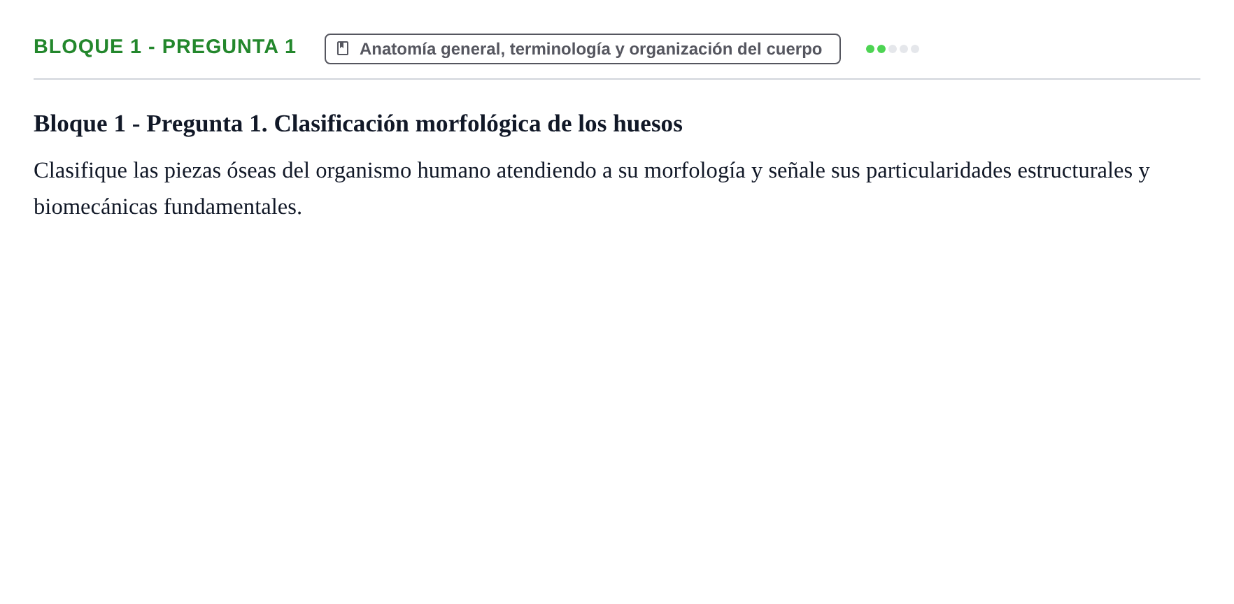 Enunciado: Bloque 1 - Pregunta 1