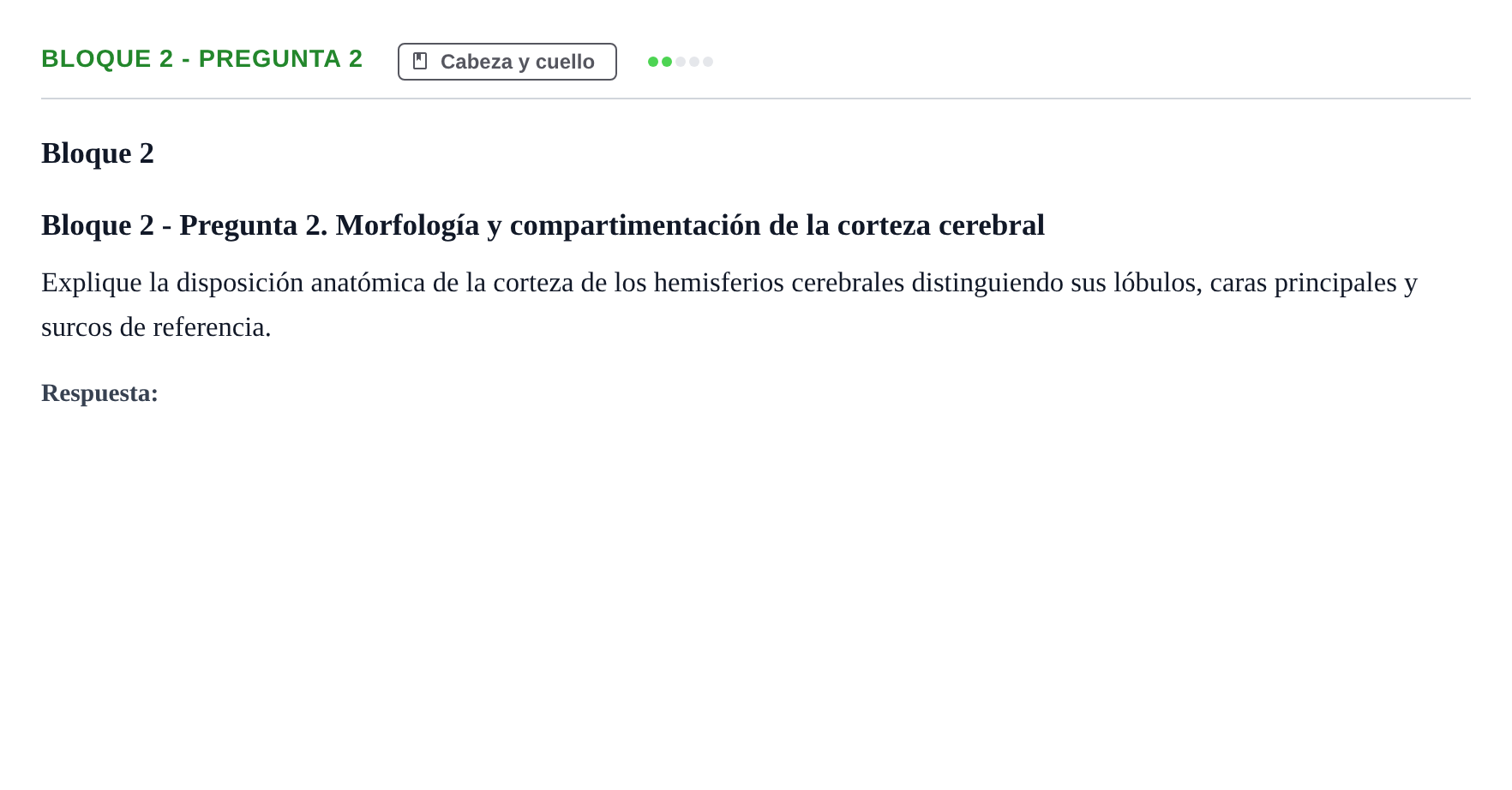Enunciado: Bloque 2 - Pregunta 2