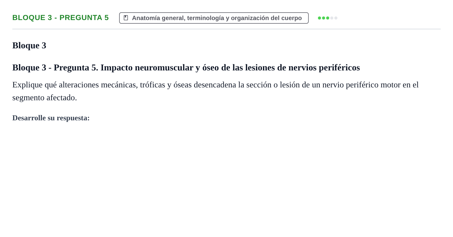 Enunciado: Bloque 3 - Pregunta 5