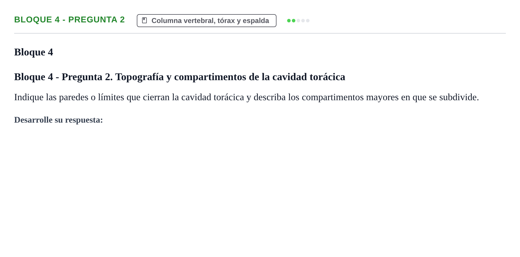 Enunciado: Bloque 4 - Pregunta 2