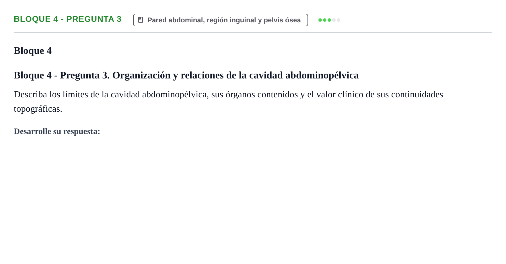 Enunciado: Bloque 4 - Pregunta 3