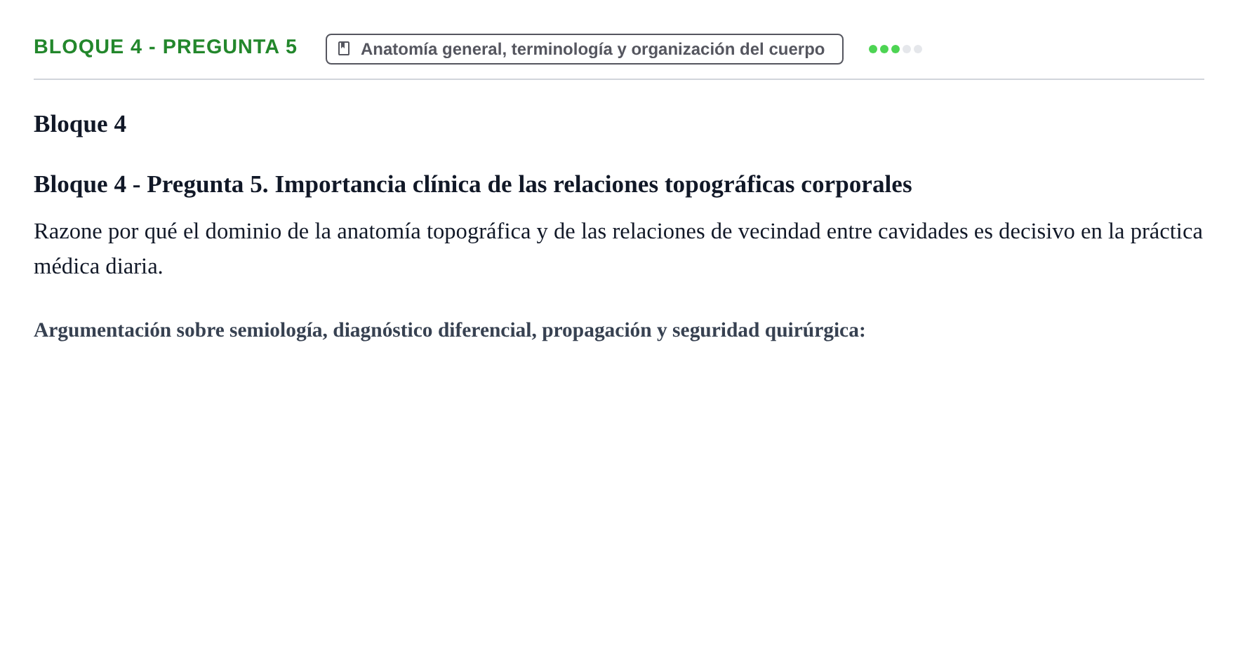 Enunciado: Bloque 4 - Pregunta 5