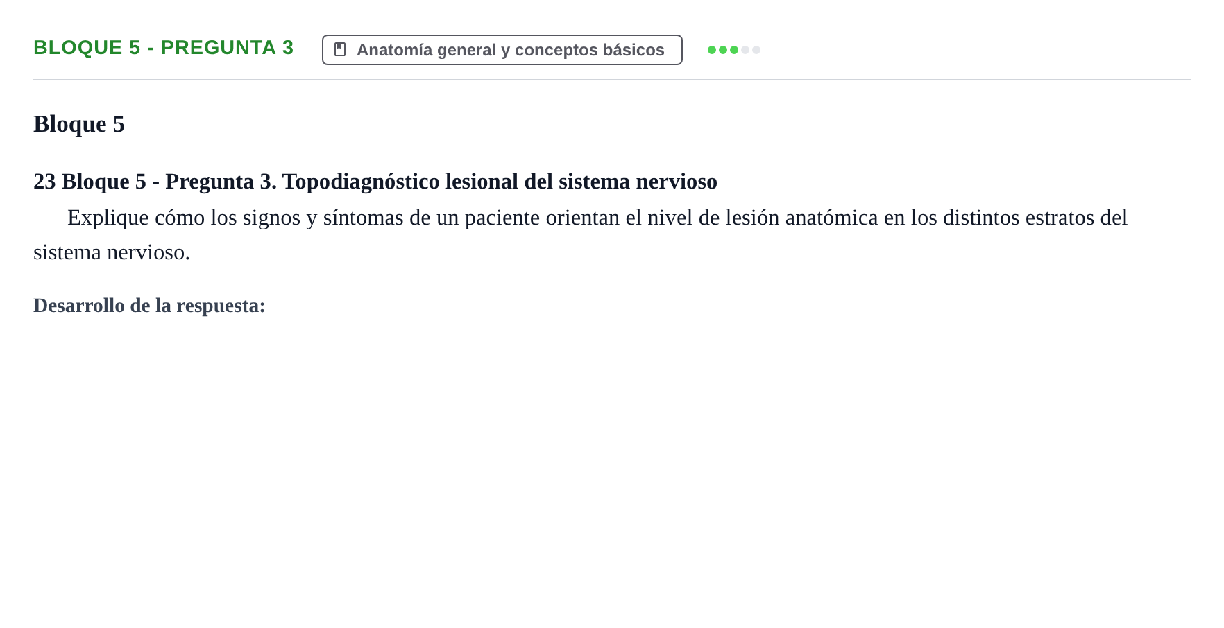 Enunciado: Bloque 5 - Pregunta 3