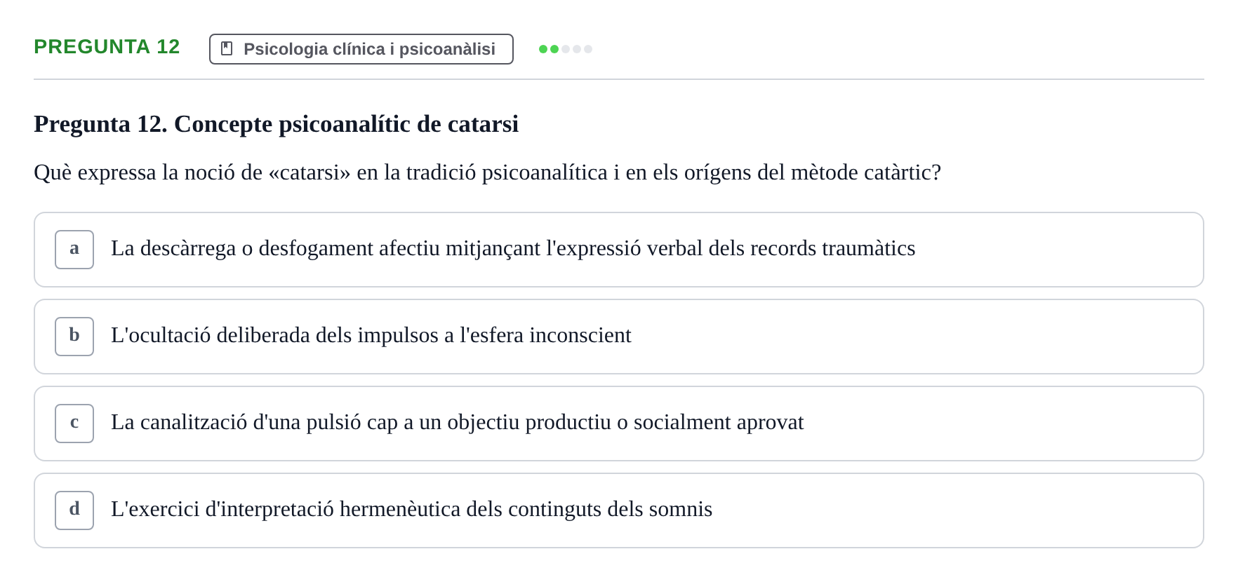 Enunciado: Pregunta 12