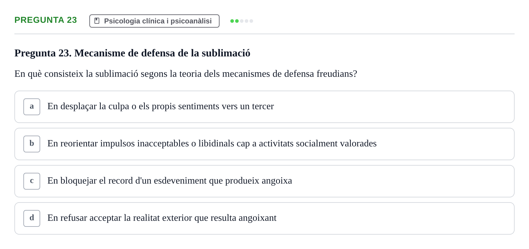 Enunciado: Pregunta 23
