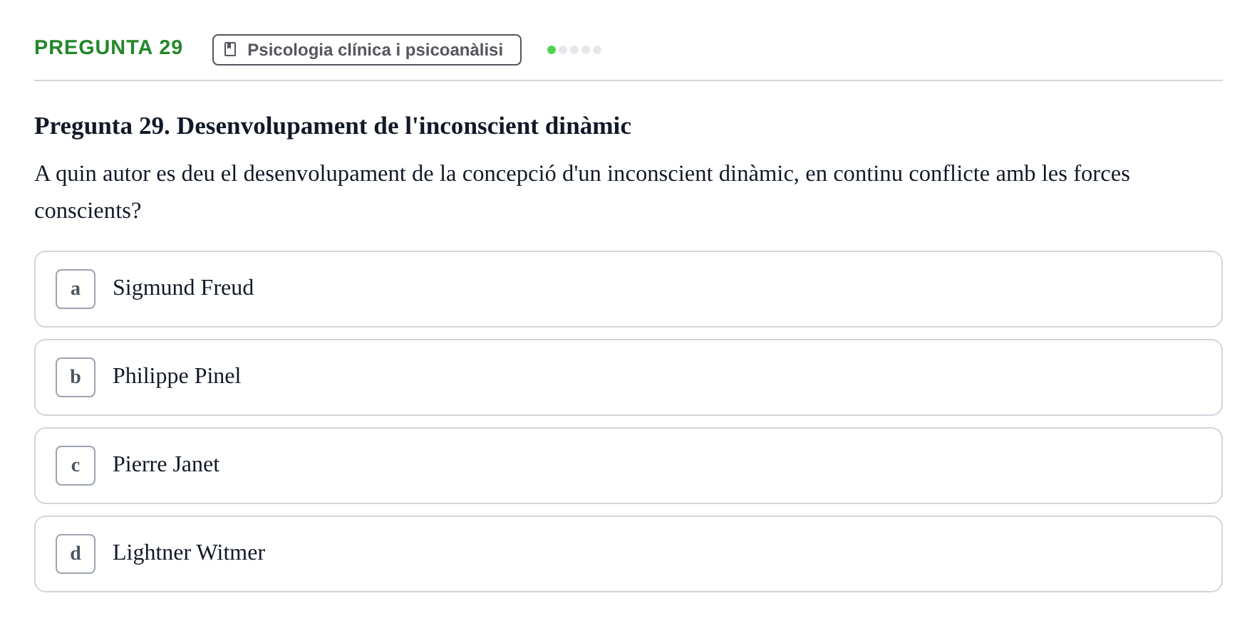 Enunciado: Pregunta 29