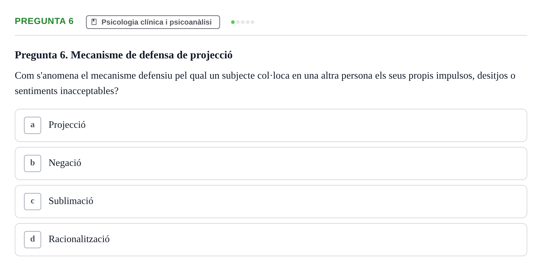 Enunciado: Pregunta 6