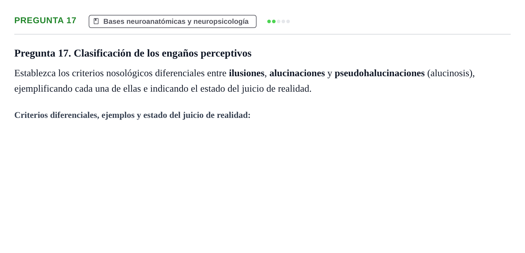 Enunciado: Pregunta 17