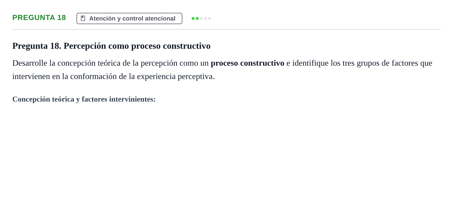 Enunciado: Pregunta 18