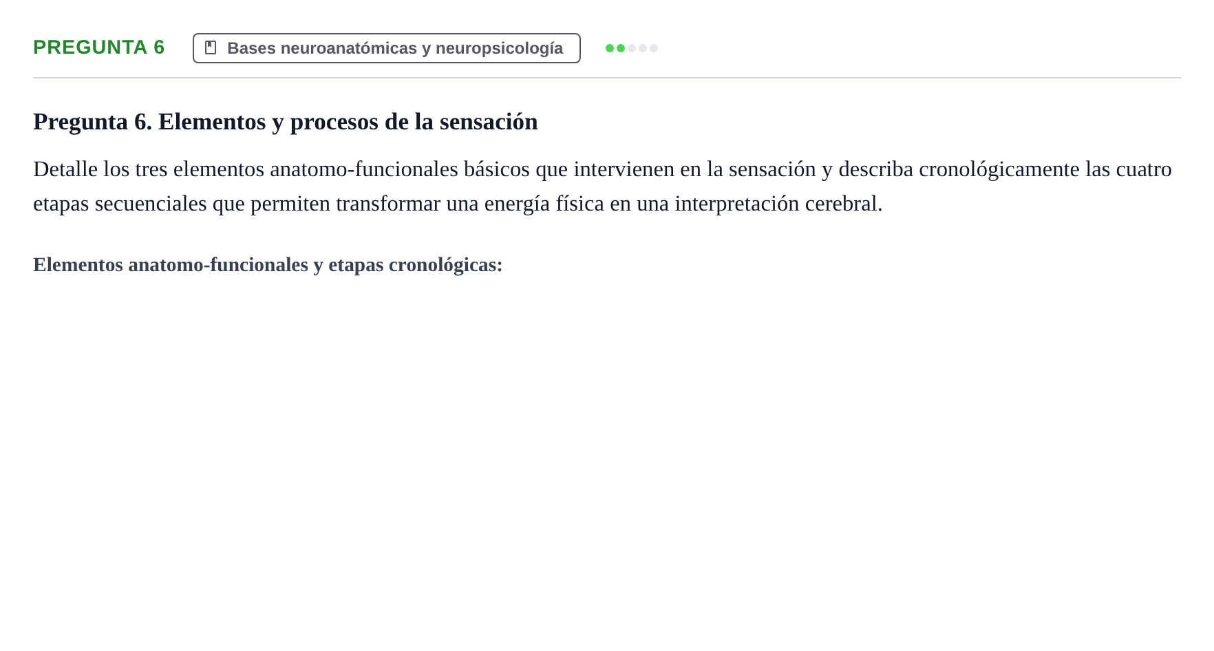 Enunciado: Pregunta 6
