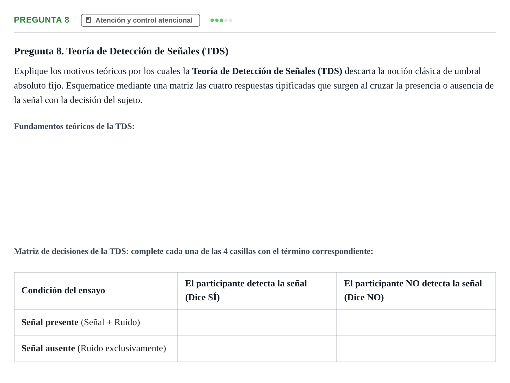 Enunciado: Pregunta 8