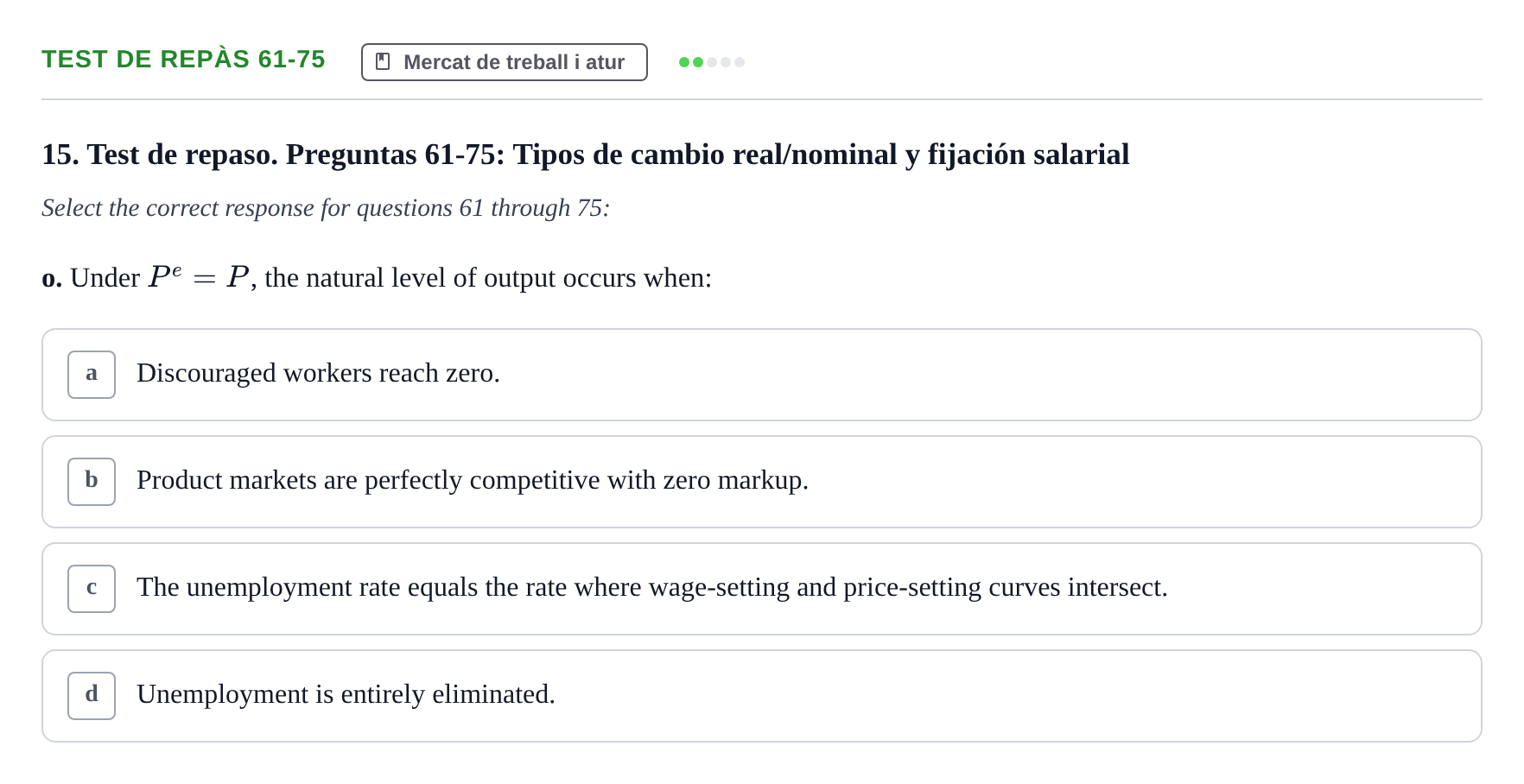 Enunciado: Test de repàs 61-75 - Mercat de treball i atur