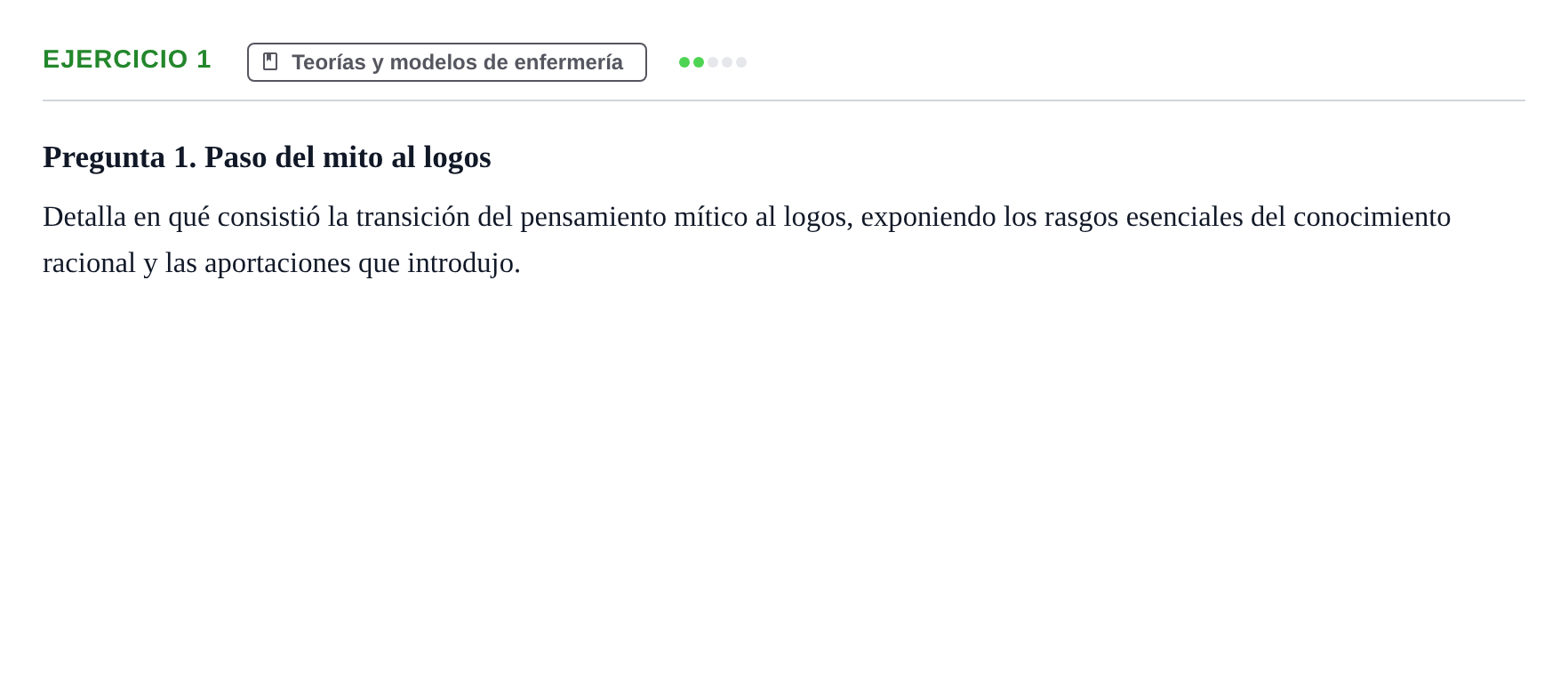 Enunciado: 1