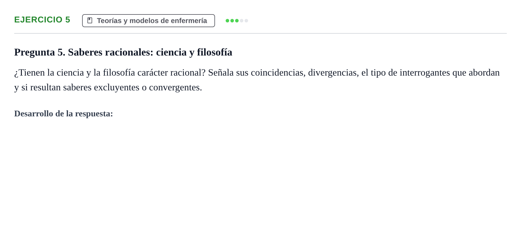 Enunciado: 5