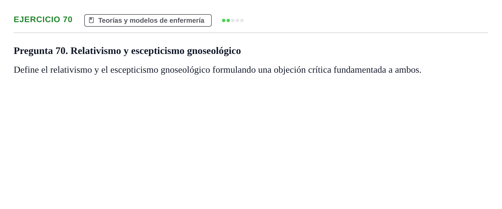 Enunciado: 70