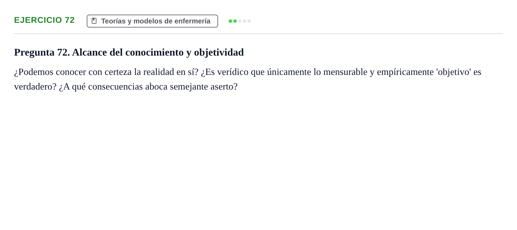 Enunciado: 72