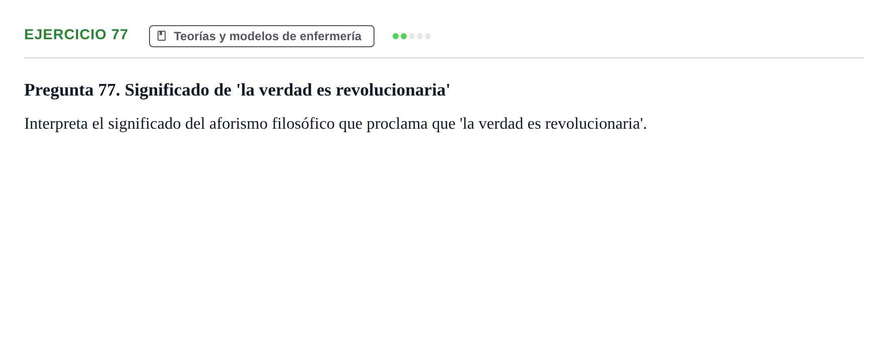 Enunciado: 77