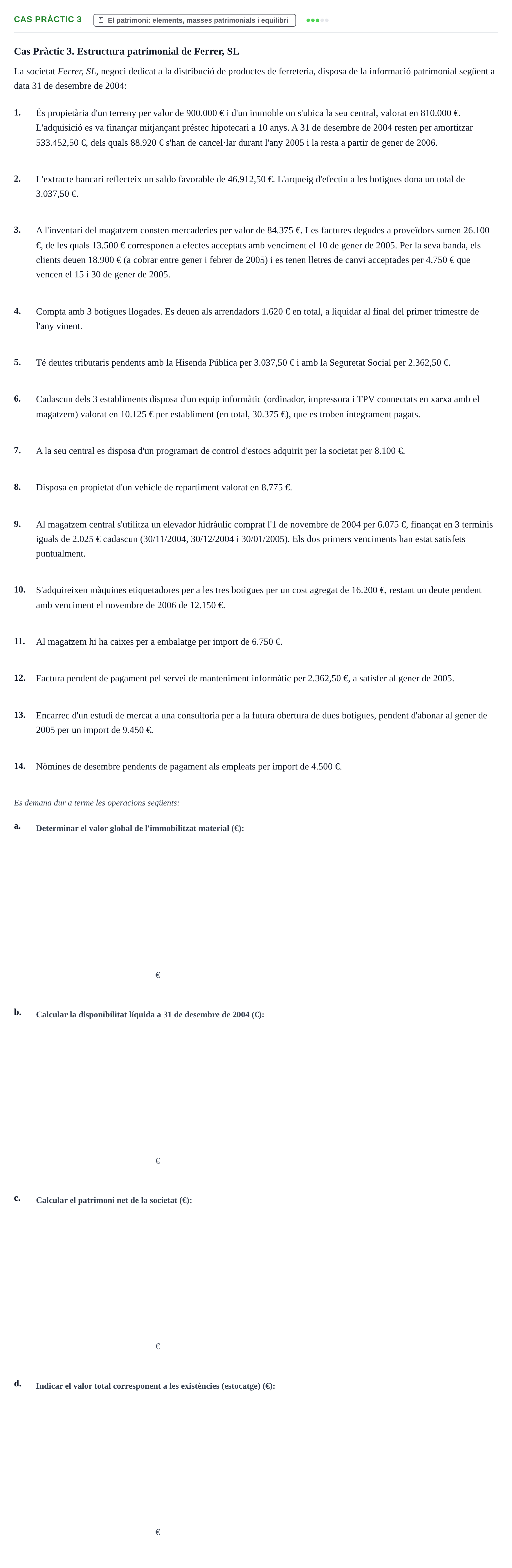 Enunciado: Cas Pràctic 3