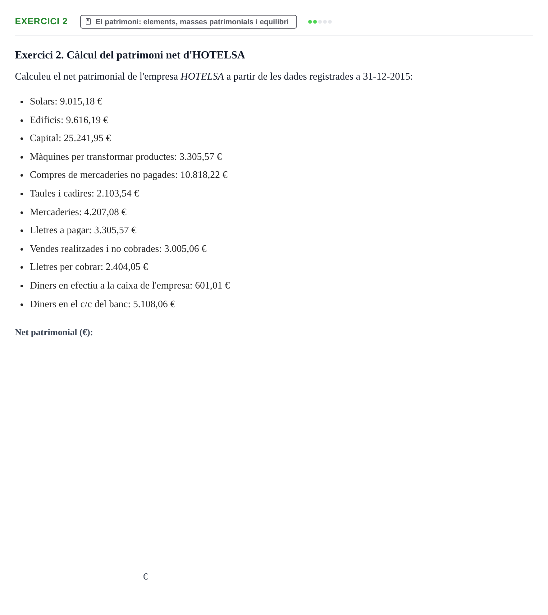 Enunciado: Exercici 2