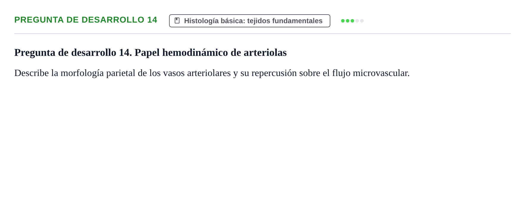 Enunciado: Pregunta de desarrollo 14