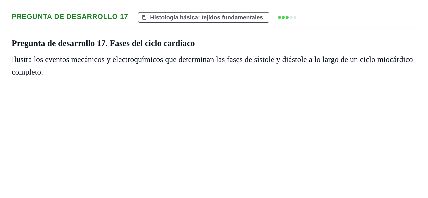 Enunciado: Pregunta de desarrollo 17