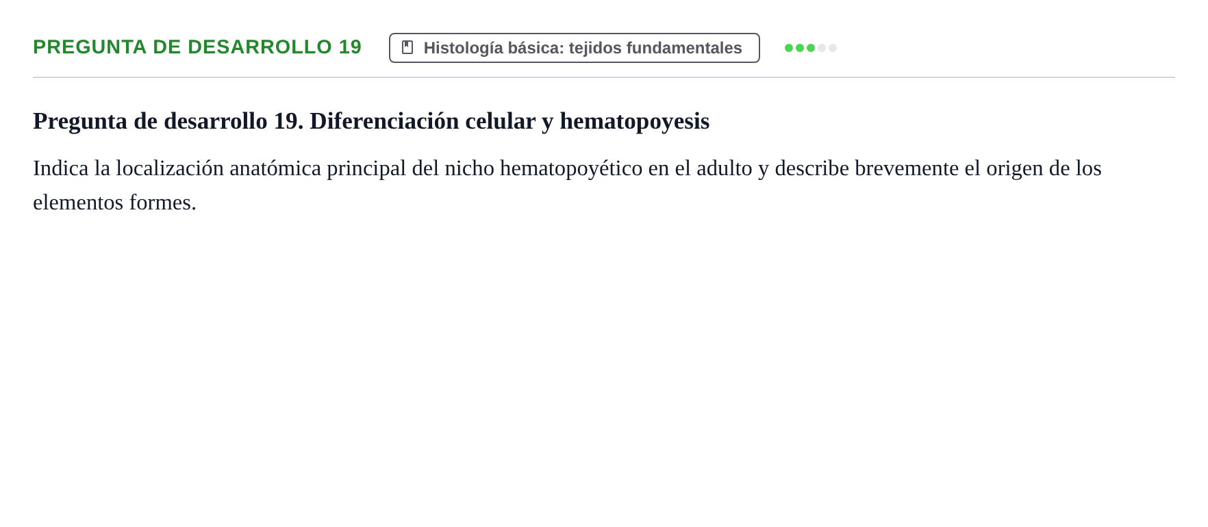 Enunciado: Pregunta de desarrollo 19