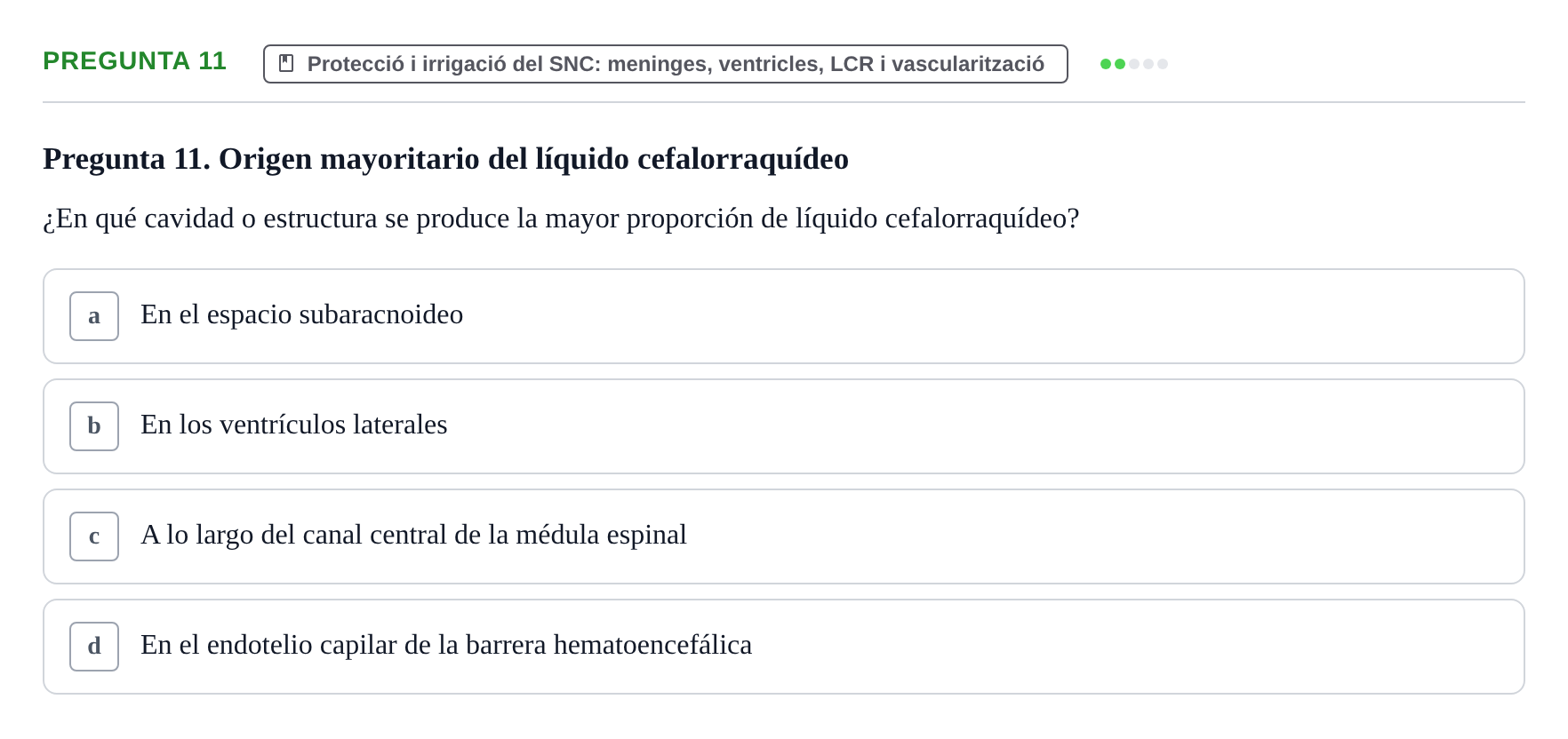 Enunciado: Pregunta 11