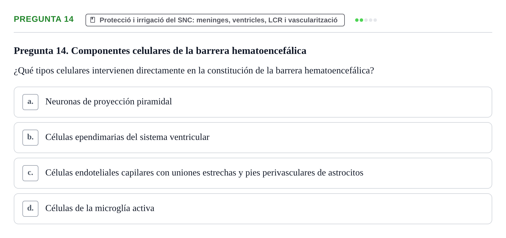 Enunciado: Pregunta 14