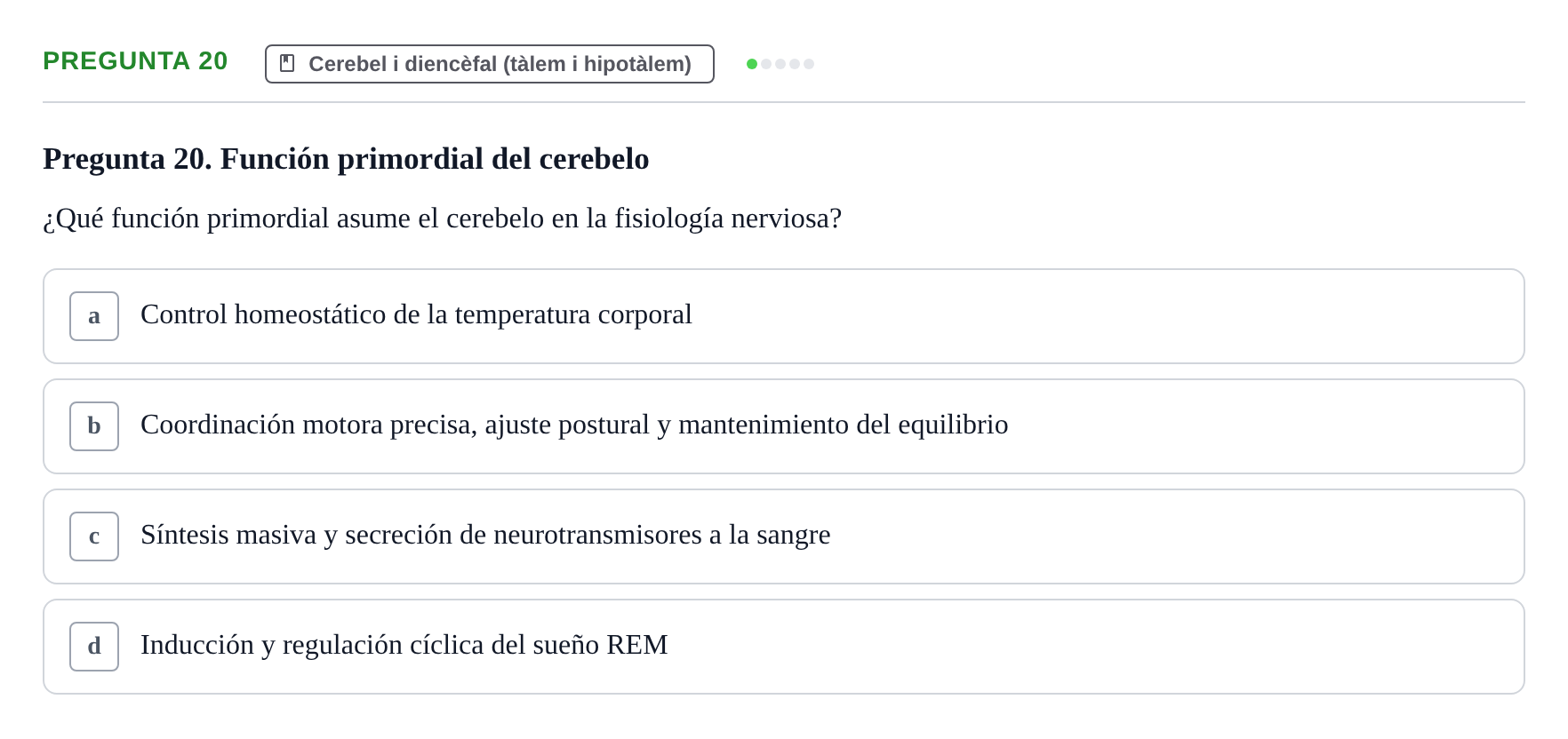 Enunciado: Pregunta 20