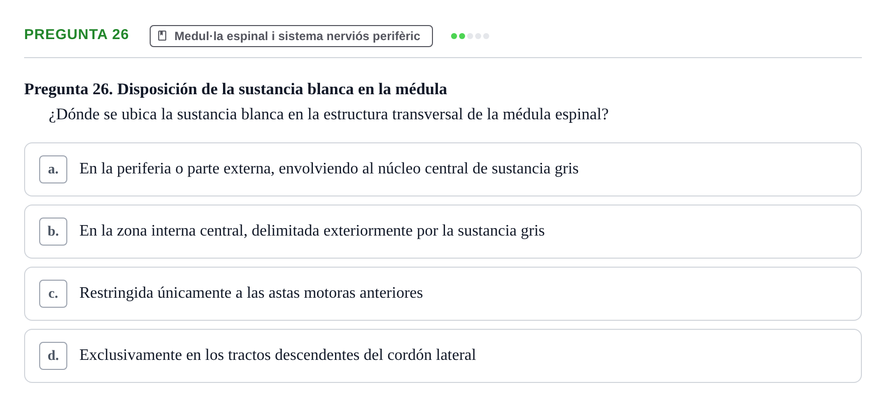 Enunciado: Pregunta 26