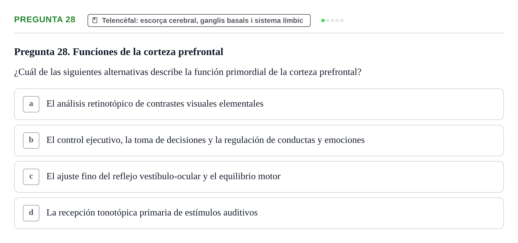 Enunciado: Pregunta 28