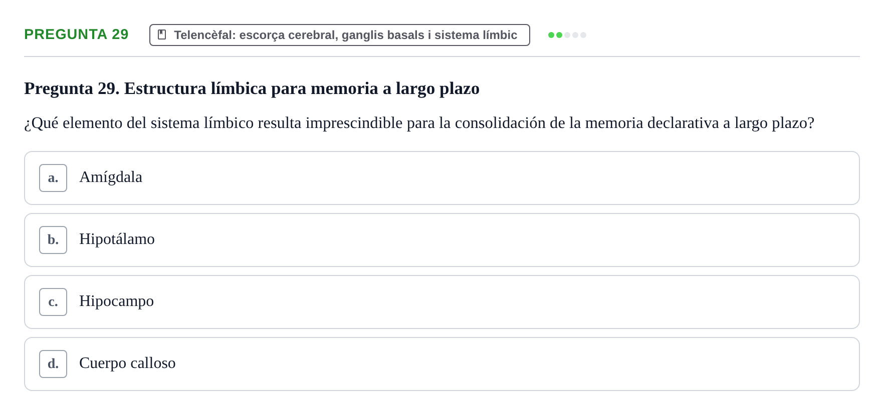Enunciado: Pregunta 29