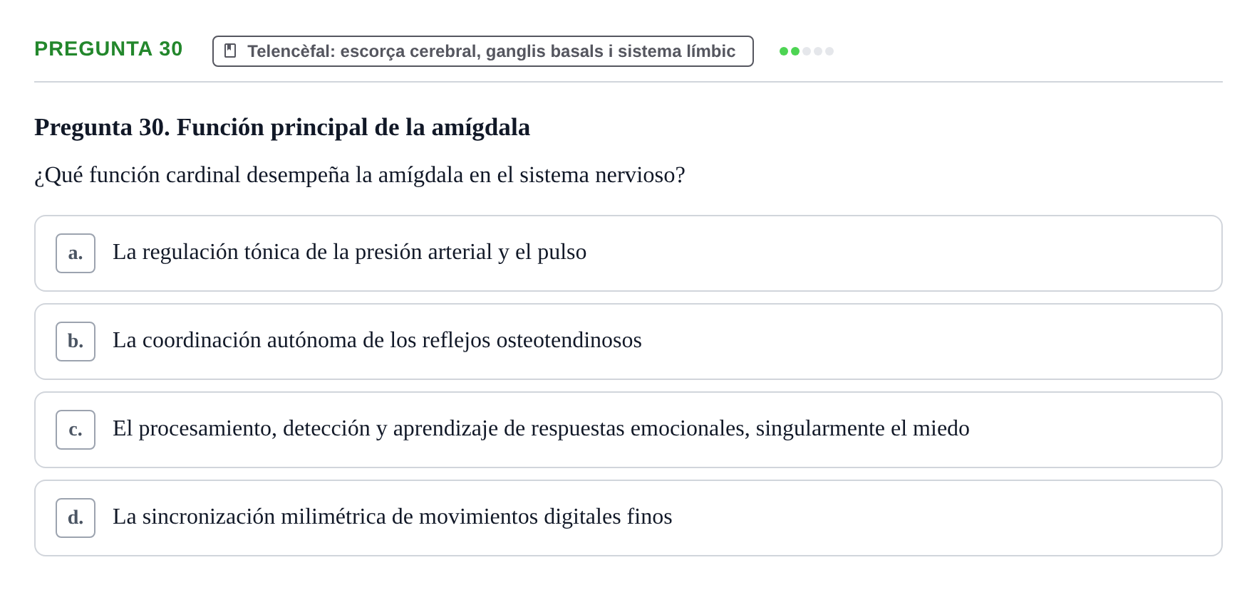 Enunciado: Pregunta 30