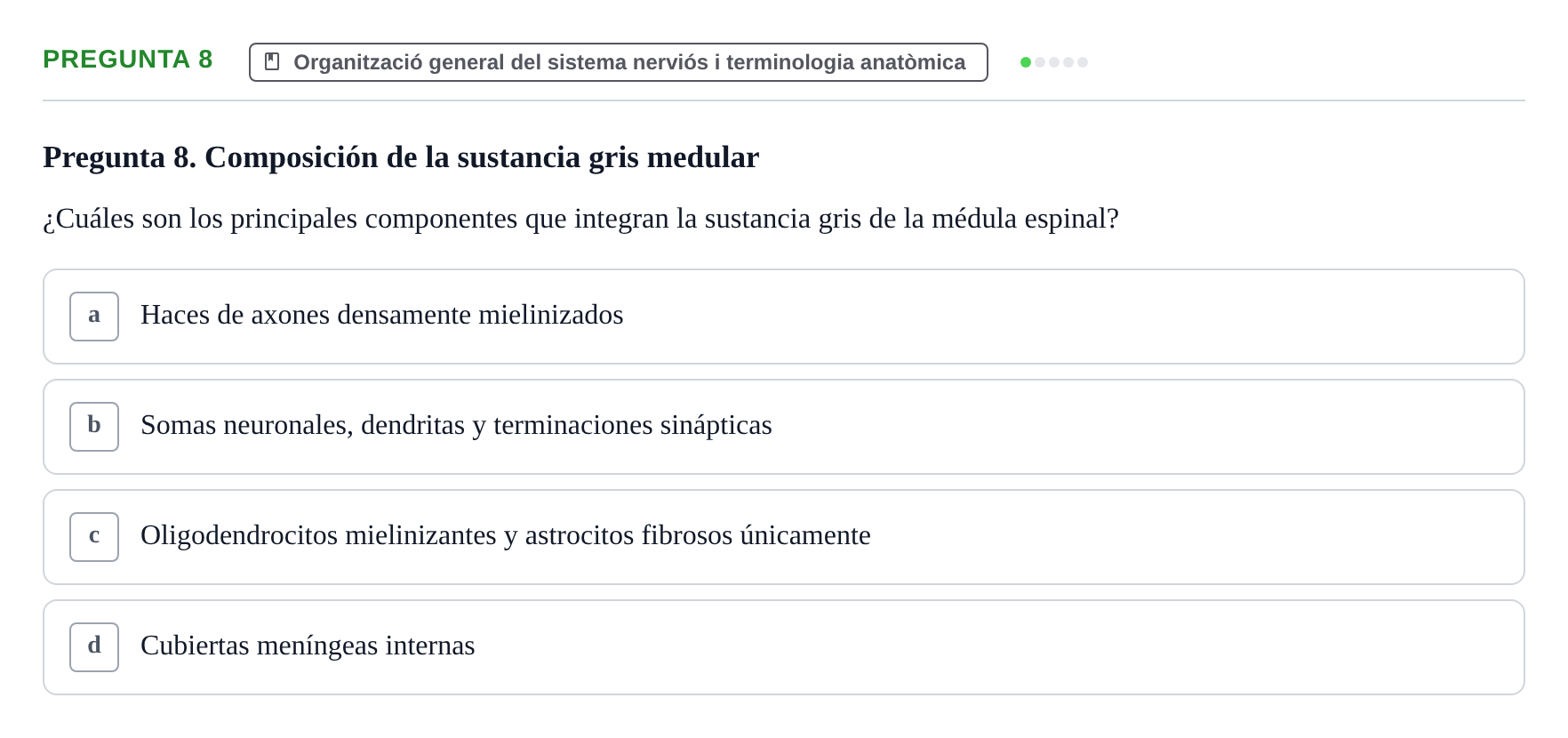 Enunciado: Pregunta 8