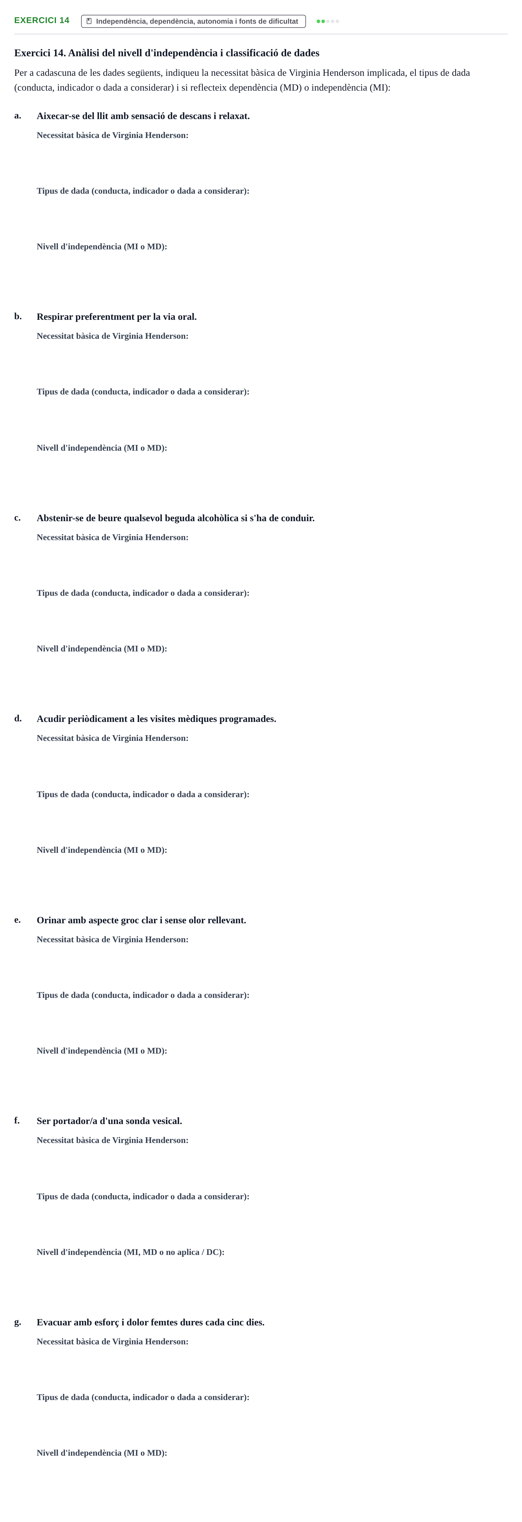 Enunciado: Exercici 14