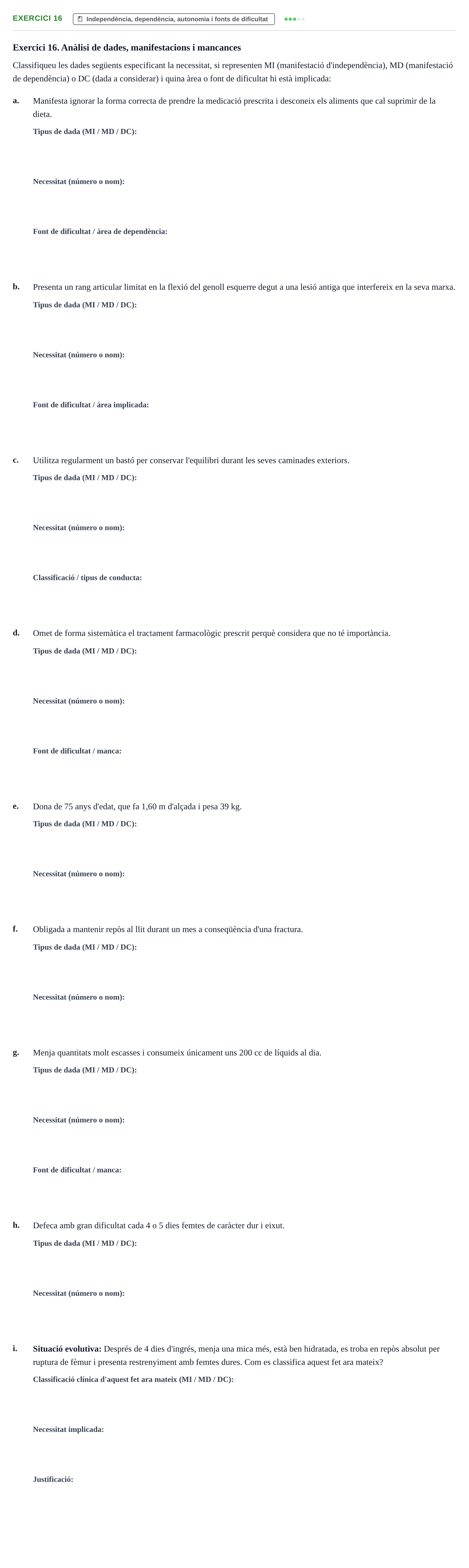 Enunciado: Exercici 16